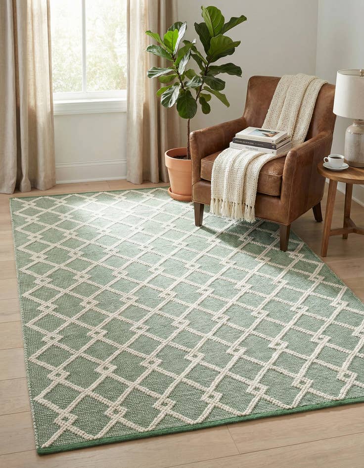 Detail image of 5' 1 x 8' Hand Knotted Jill Zarin Dorset Rug