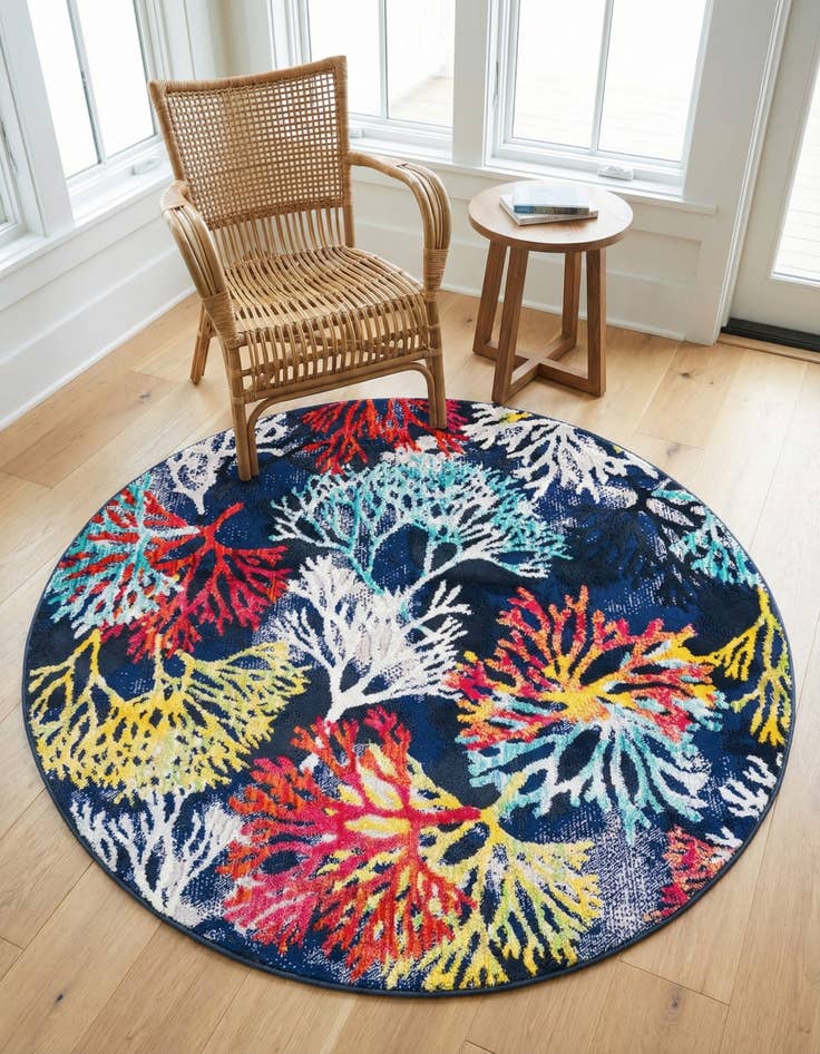 Detail image of 4' x 4' Ariel Round Rug