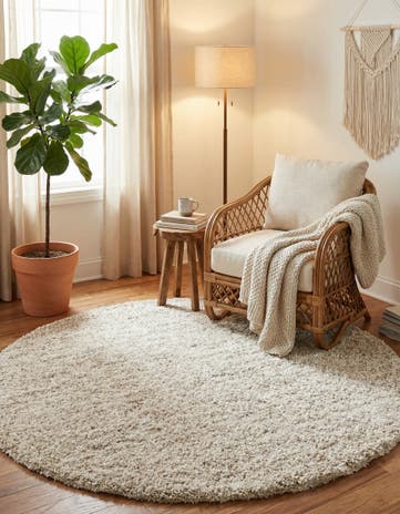 7' x 7' Athena Shag Round Rug