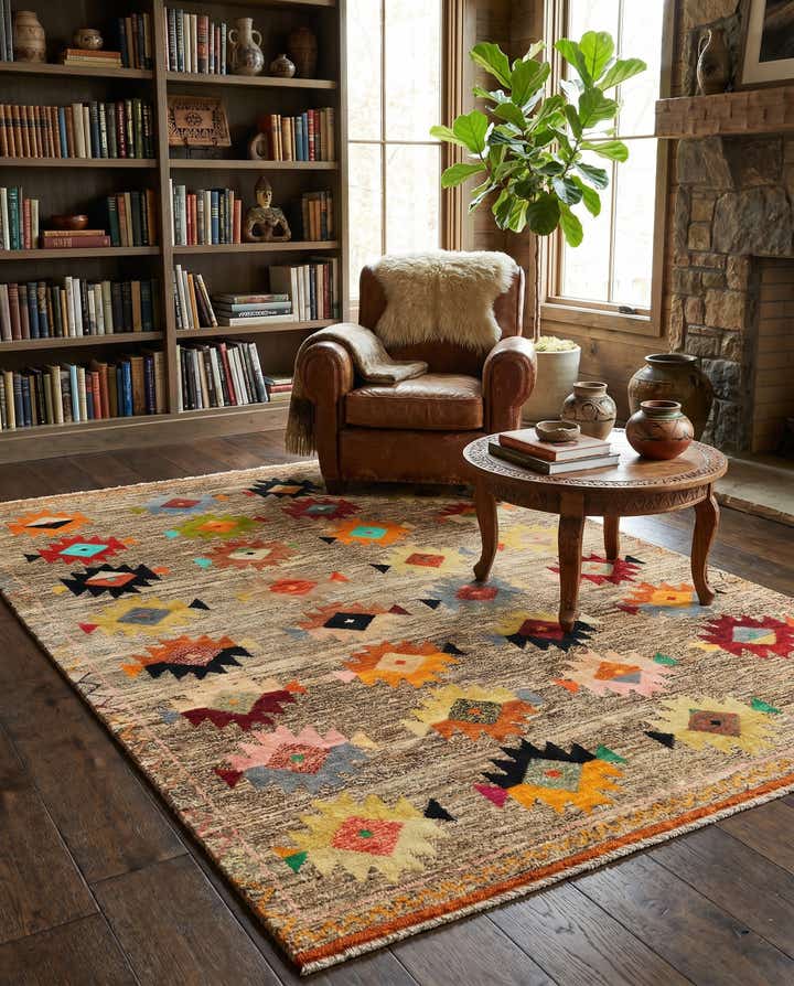 5' 8 x 7' 8 Hand Knotted Balouch Wool Rug
