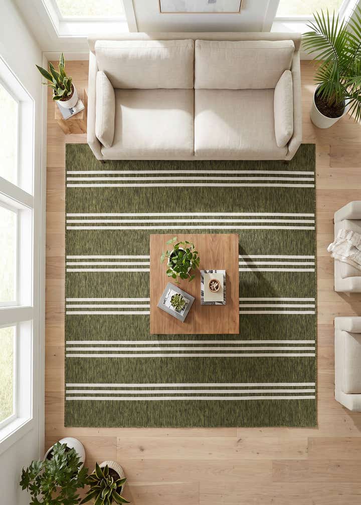 7' 10 x 7' 10 Easy-Clean Jill Zarin Anguilla Indoor / Outdoor Square Rug