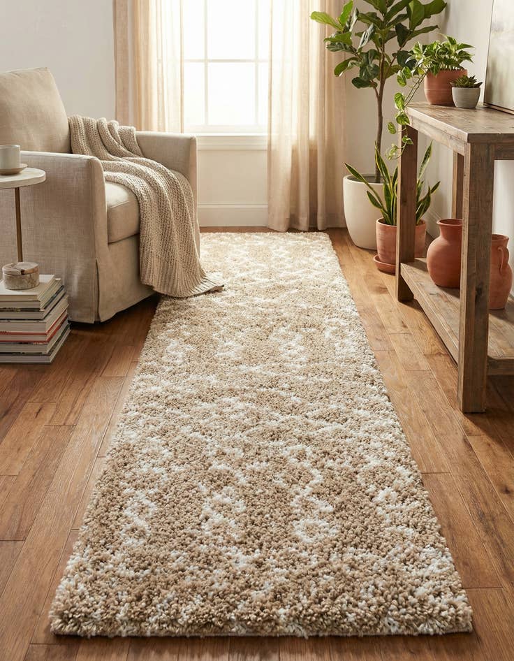 Detail image of  2' x 8' Moroccan Shag Runner Rug