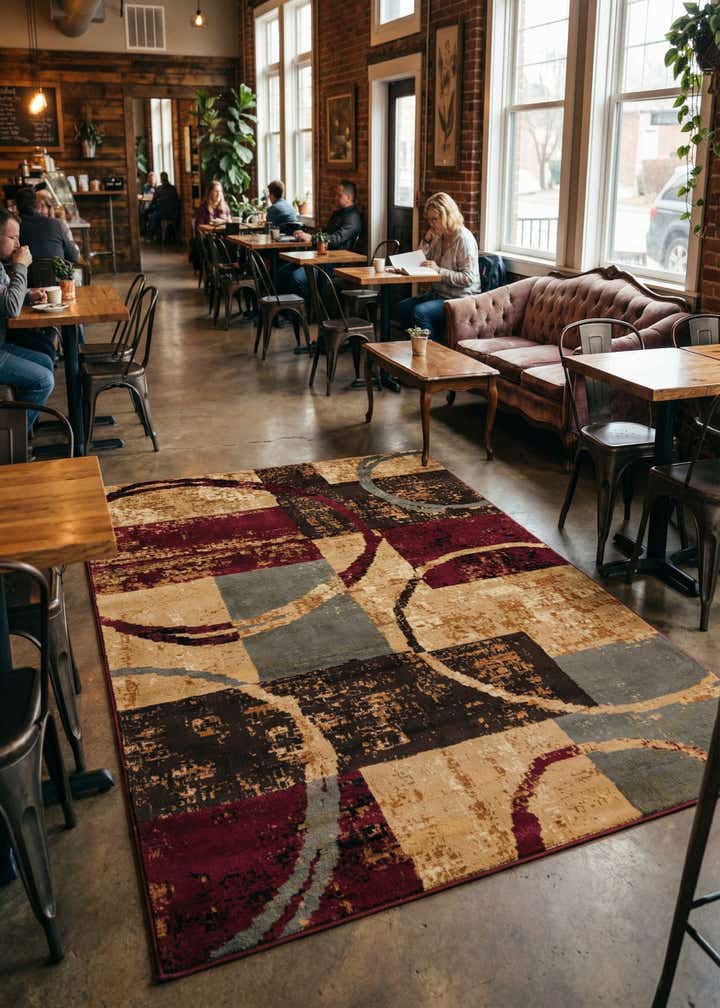 7' x 10' Coffee Shop Rug