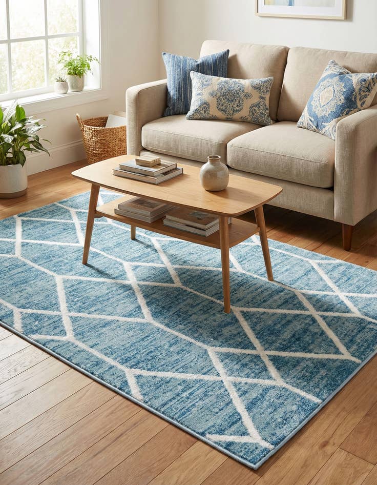 Detail image of 3' 3 x 5' 3 Lattice Trellis Rug