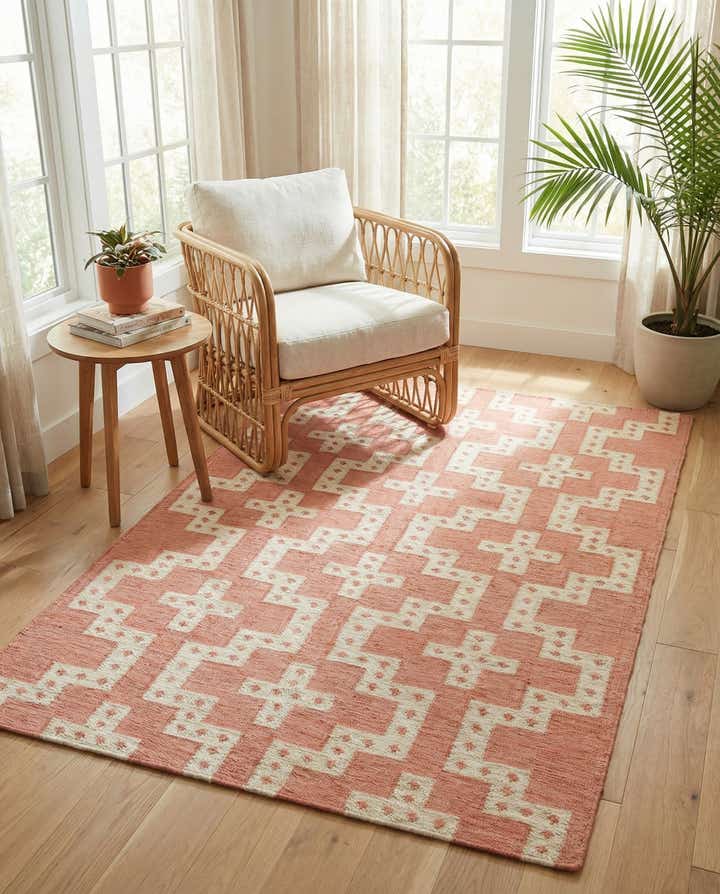 5' 1 x 8' Hand Woven Kilim Wool Rug