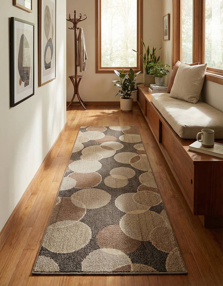 Detail image of 2' 2 x 6' 9 Washable Theia Runner Rug