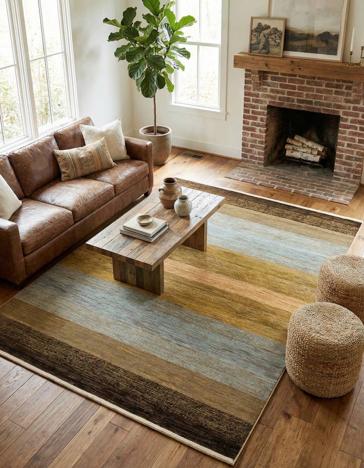 Detail image of 8' x 10' Kashkuli Gabbeh Rug