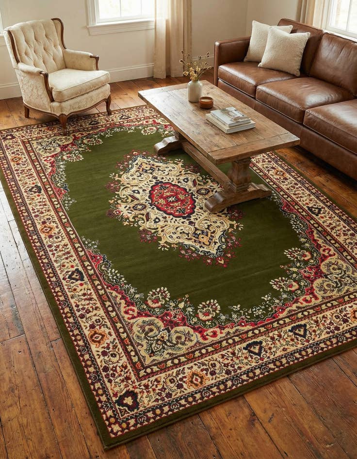Detail image of 6' x 9' Mashad Design Rug