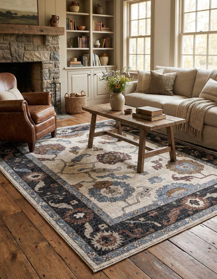 Detail image of 7' 10 x 10' Eco Traditional Rug