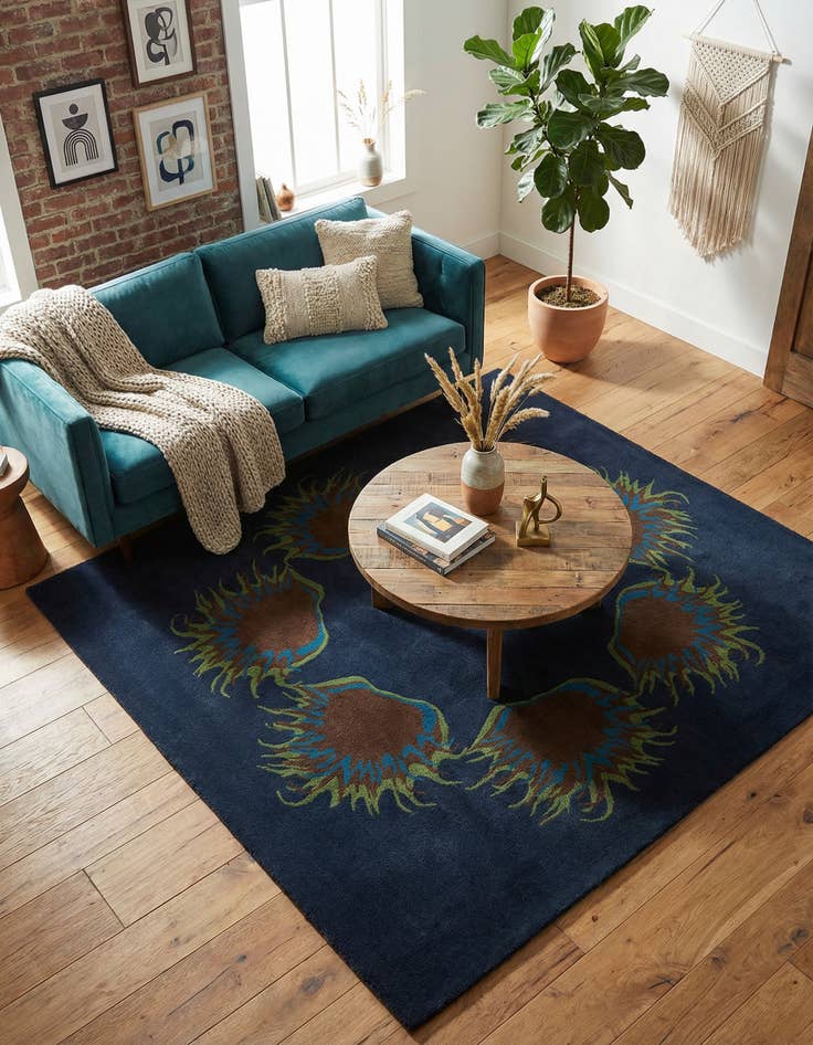 Detail image of 7' 6 x 7' 7 Luna Square Rug