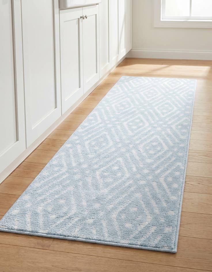 Detail image of 2' x 6' Easy-Clean Sabrina Soto Ella Indoor / Outdoor Runner Rug
