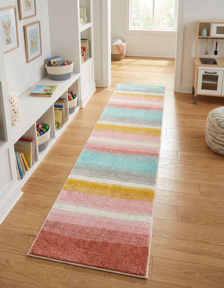 Detail image of 2' 7 x 10' Whimsy Kids Runner Rug