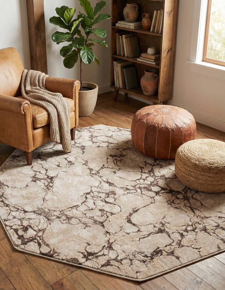 Detail image of 6' x 6' Oasis Octagon Rug