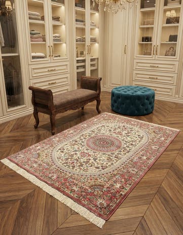 3' 3 x 4' 9 Ghom Silk Rug