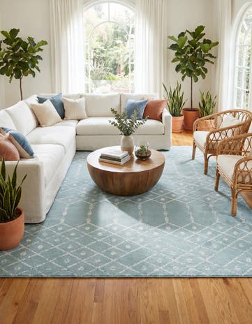 10' x 10' Paxon Trellis Square Rug