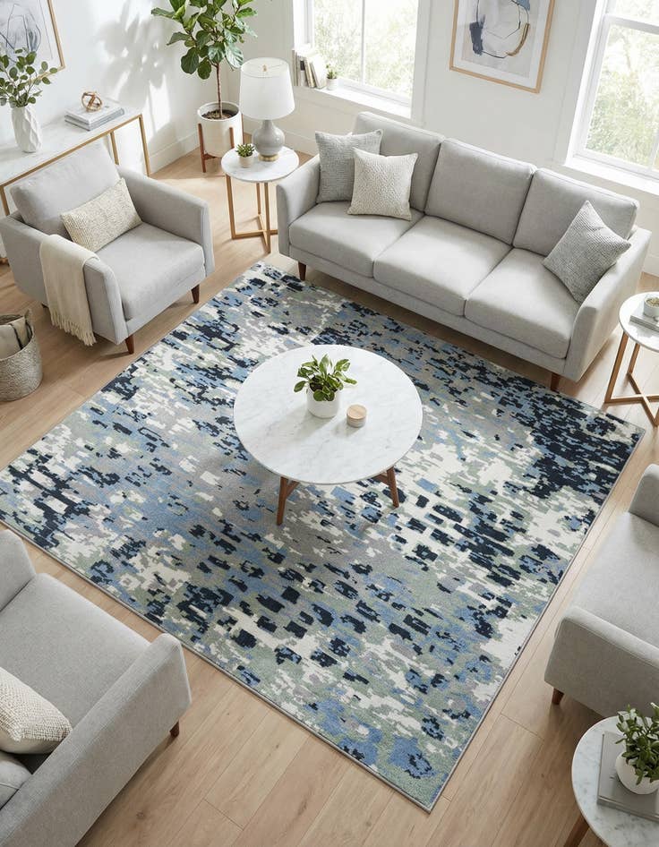 Detail image of 7' 10 x 7' 10 Kamala Washable Square Rug