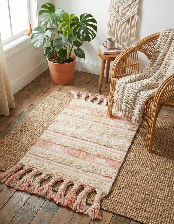 Detail image of 2' x 3' 1  Hand Woven Arizona Wool Rug