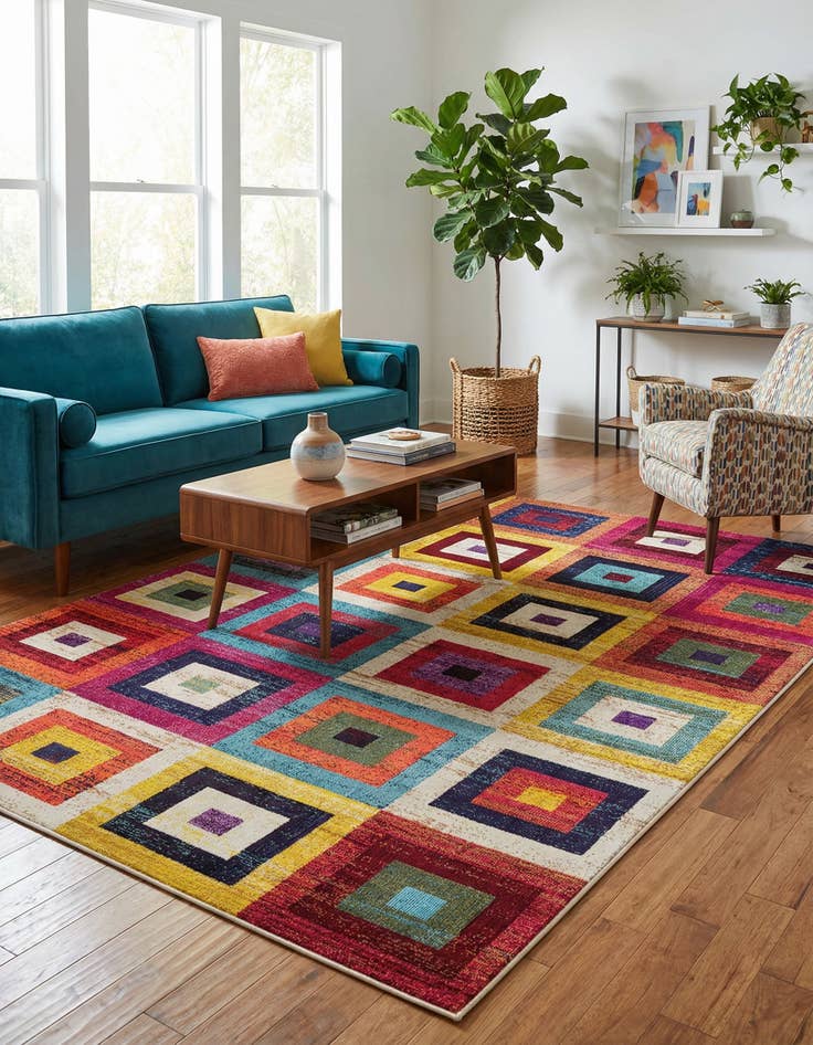 Detail image of 8' x 11' Washable Hyacinth Rug