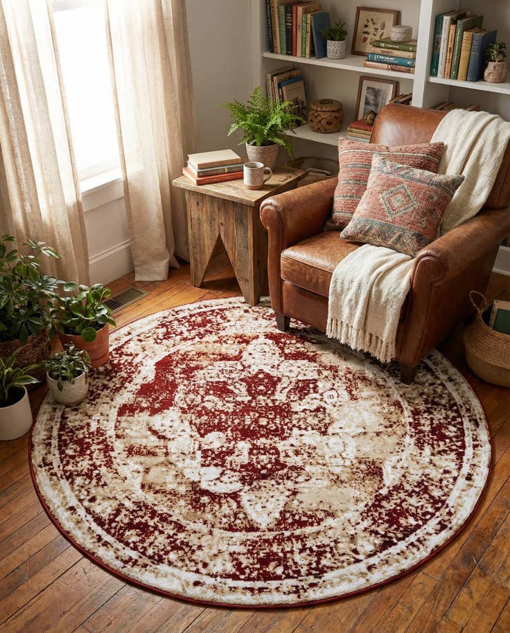 Detail image of 5' 3 x 5' 3 Monte Carlo Round Rug