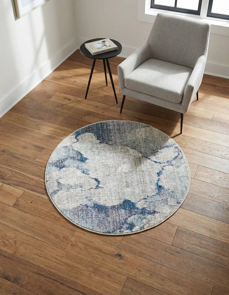 Detail image of 3' 3 x 3' 3 Andromeda Round Rug