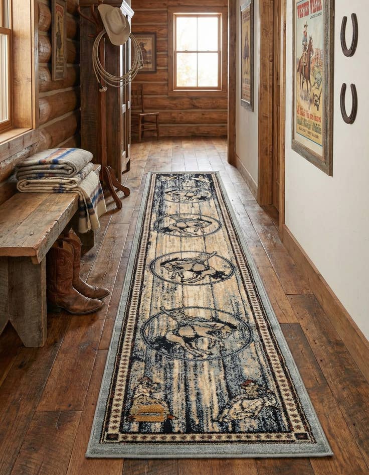 Detail image of 2' x 10' Pioneer Runner Rug