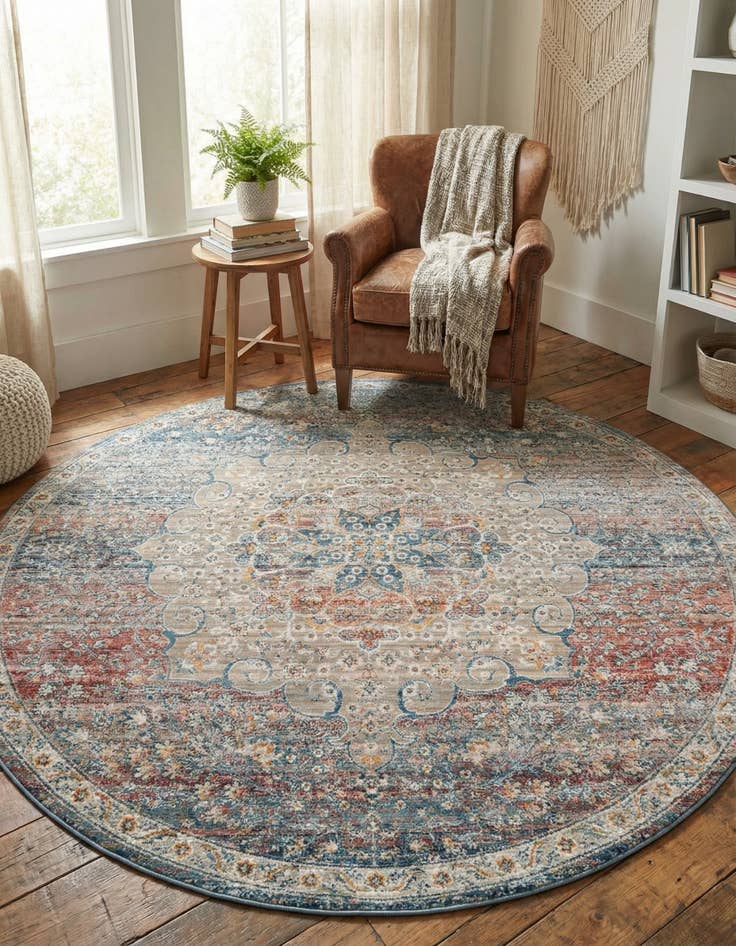 Detail image of 6' x 6' Newport Round Rug