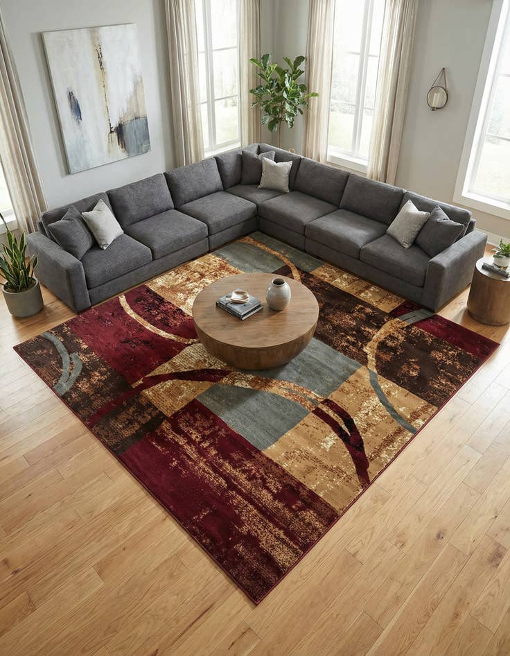 Detail image of 10' x 10' Coffee Shop Square Rug