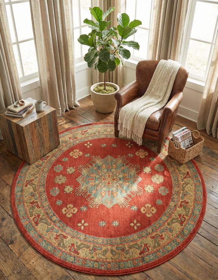 Detail image of 6' x 6' Sara Round Rug