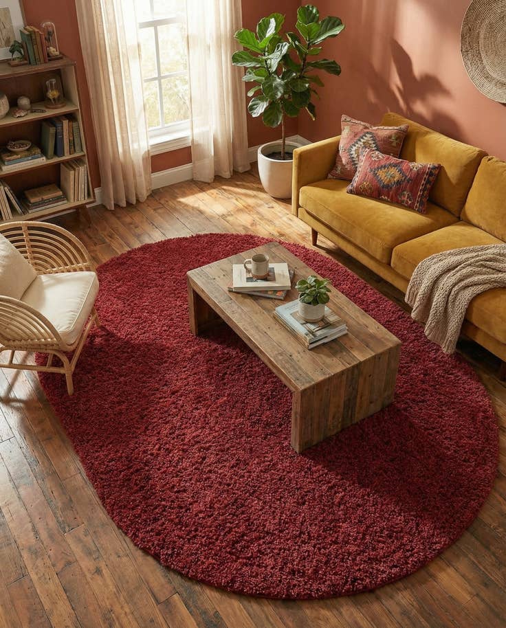 Detail image of 7' 10 x 10' Zermatt Shag Oval Rug