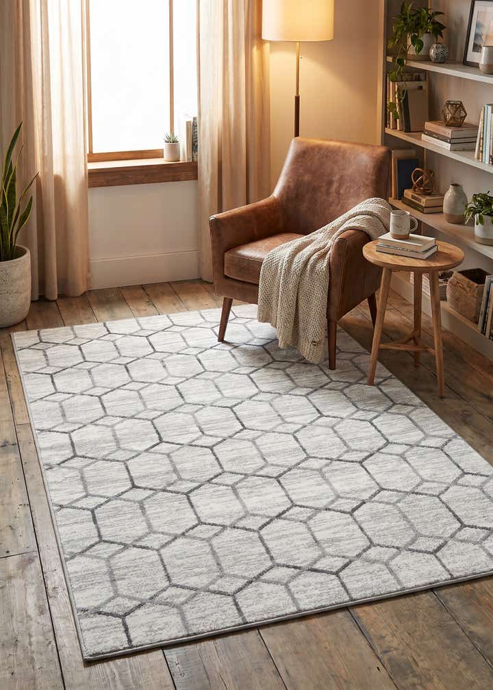 4' x 6' Lattice Trellis Rug