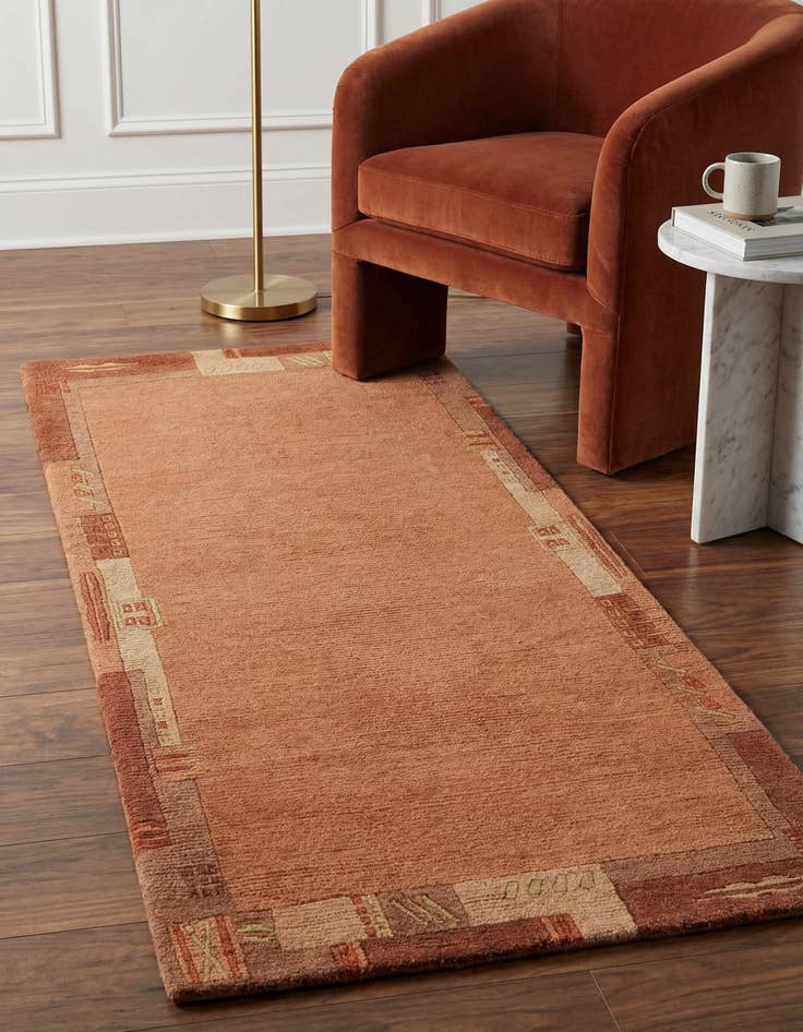 Detail image of 2' 4 x 4' 7 Hand Knotted Nepal Wool Rug