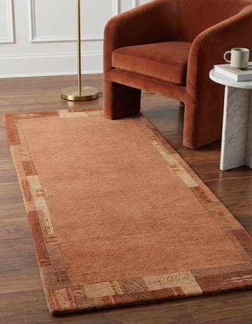 2' 4 x 4' 7 Hand Knotted Nepal Wool Rug
