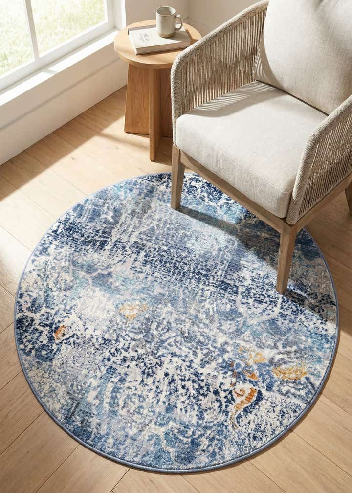 3' 7 x 3' 7 Malibu Round Rug