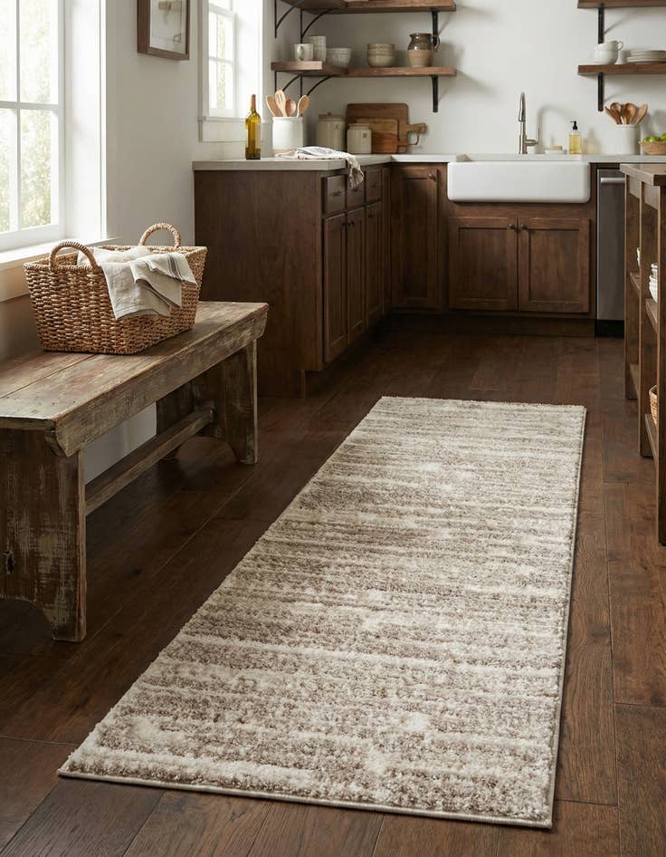 Detail image of 2' x 6' Sepia Runner Rug