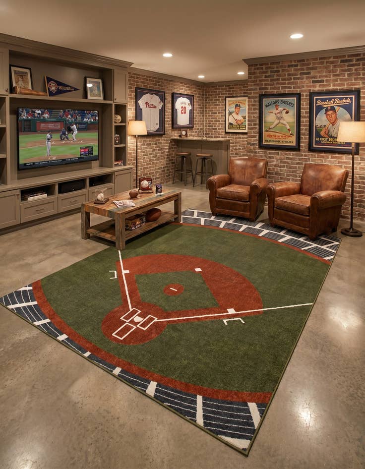 Detail image of 7' 10 x 10' Sports Washable Rug