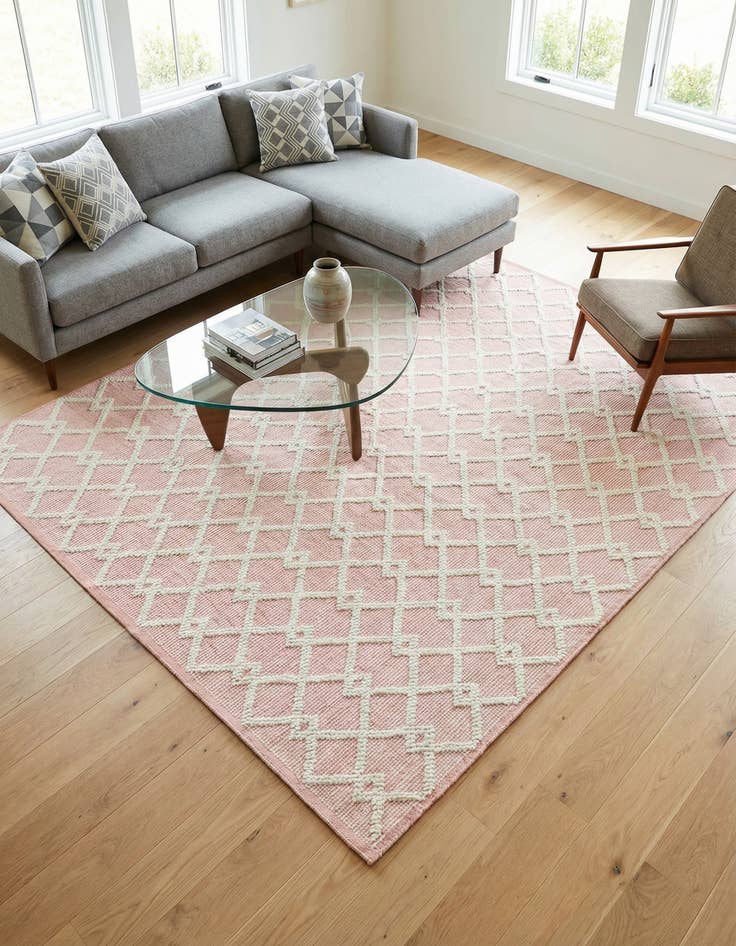 Detail image of 6' 1 x 9'  Hand Knotted Jill Zarin Dorset Rug