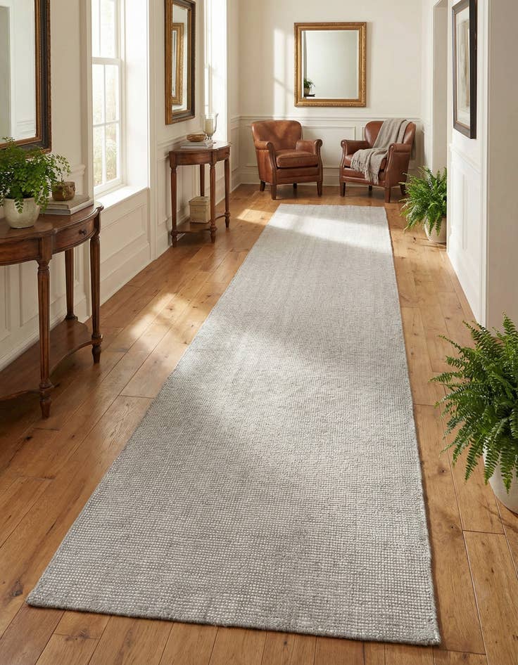 Detail image of 2' 7 x 14' 1  Hand Woven Jill Zarin English Manor Farmhouse Wool Runner Rug