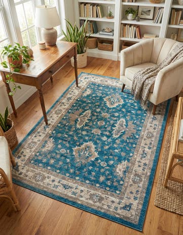 Light Blue Viola Rug
