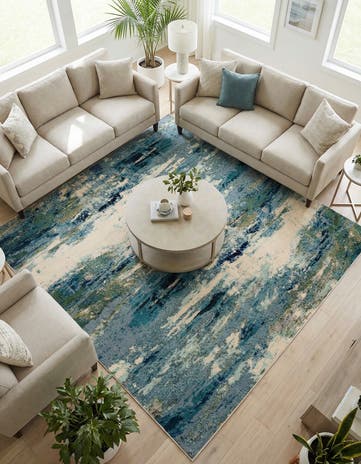 8' x 8' Washable Theia Square Rug