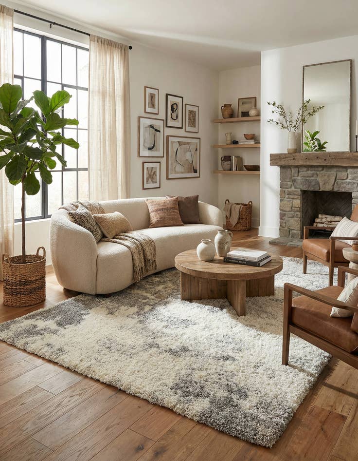 Detail image of 7' 10 x 11' Soft Touch Shag Rug