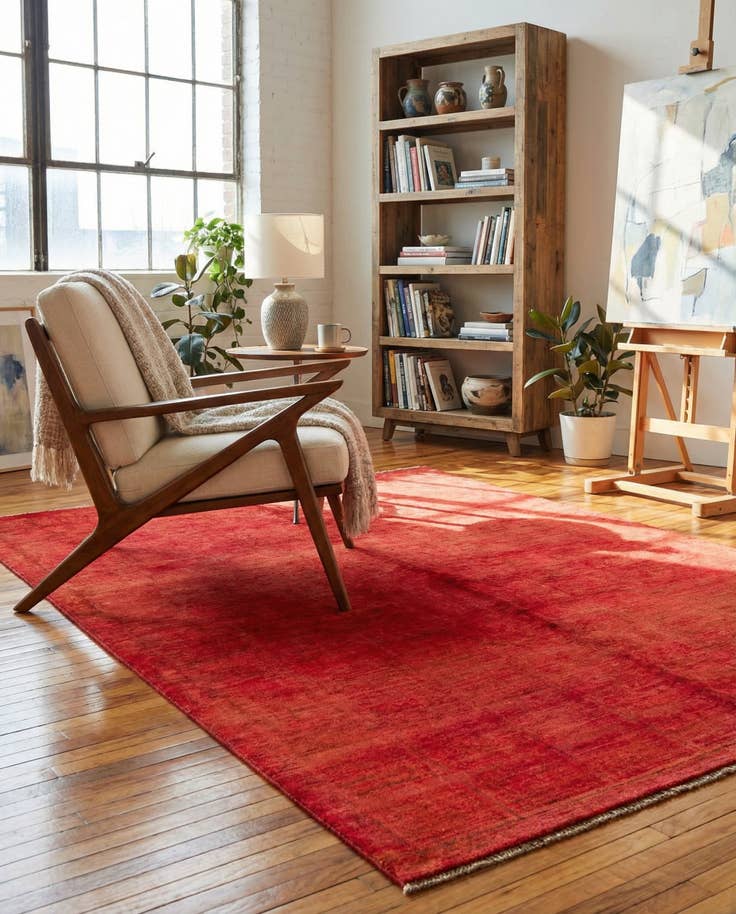 Detail image of 4' 10 x 6' 9 Hand Knotted Modern Ziegler Rug