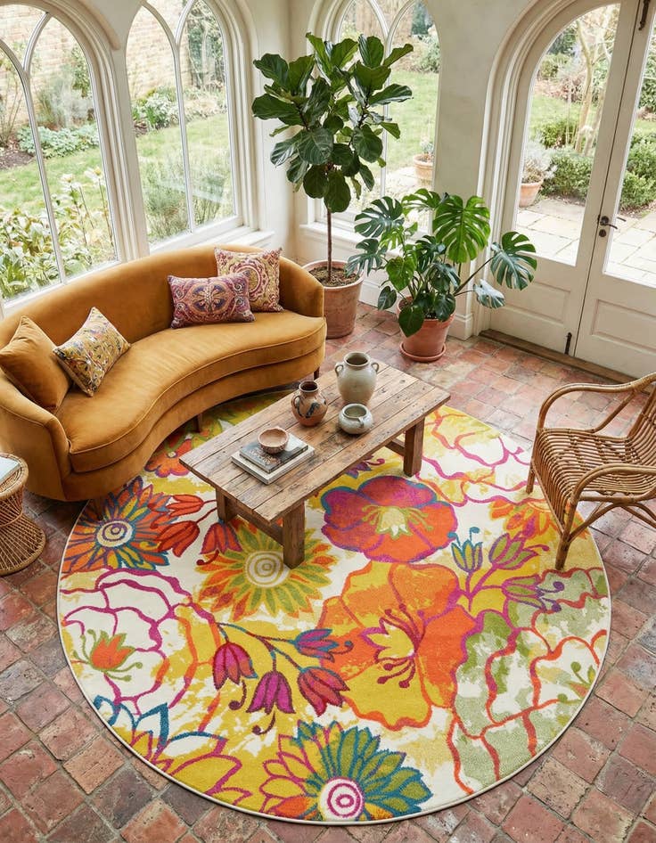 Detail image of  8' x 8' Tuscany Round Rug