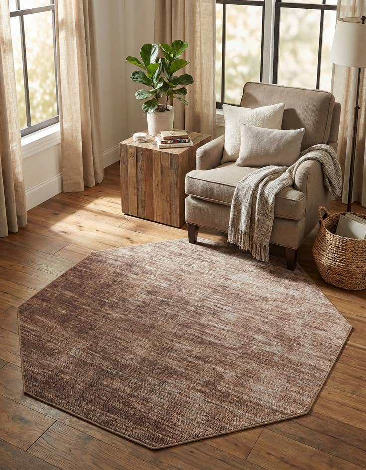 Detail image of 5' x 5' Asha Octagon Rug