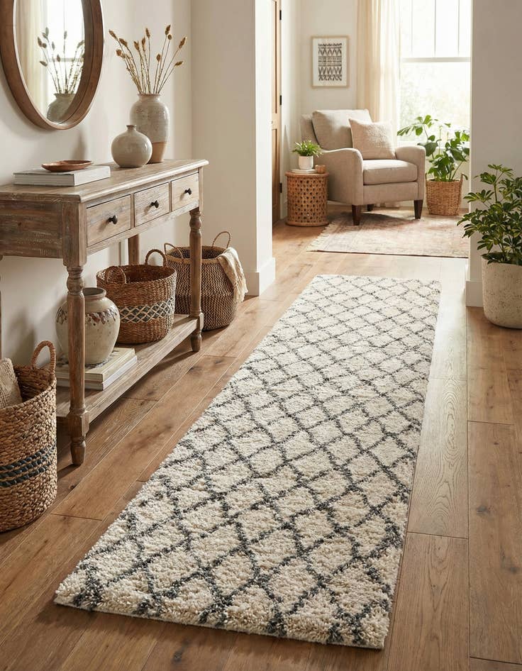 Detail image of 2' 7 x 12' Marrakesh Shag Runner Rug