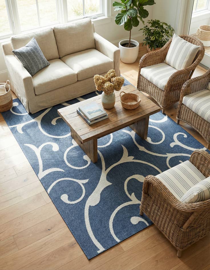 Detail image of 6' 4 x 9' Georgia Rug