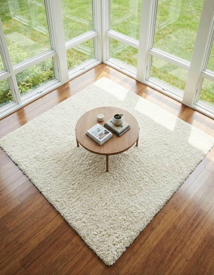 Detail image of 8' x 8' Infinity Shag Square Rug