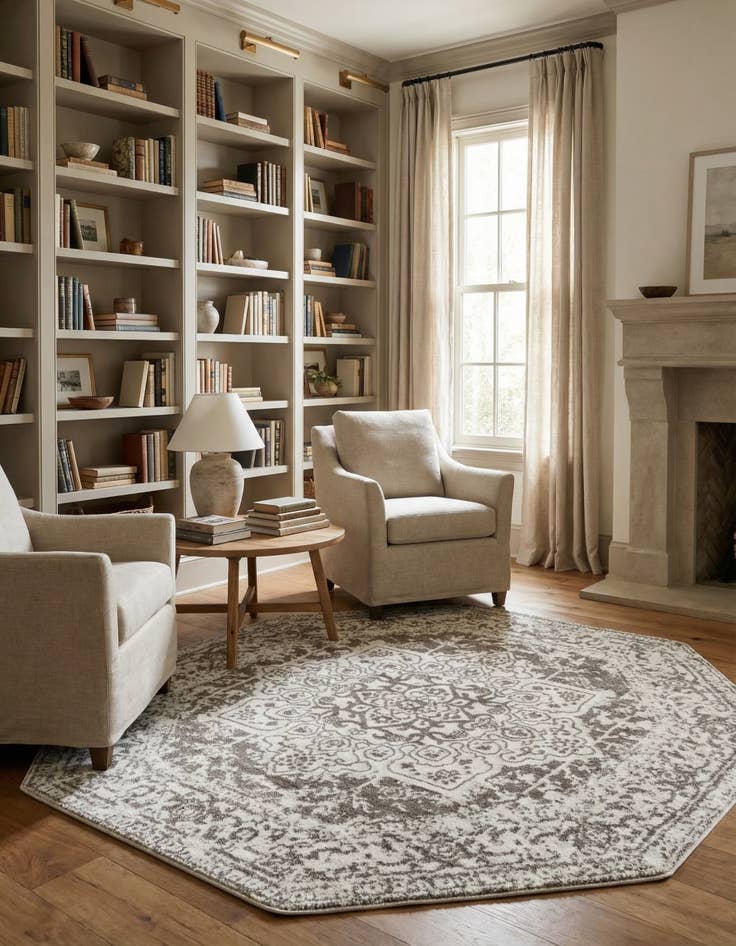 Detail image of 7' 10 x 7' 10 Arlington Octagon Rug