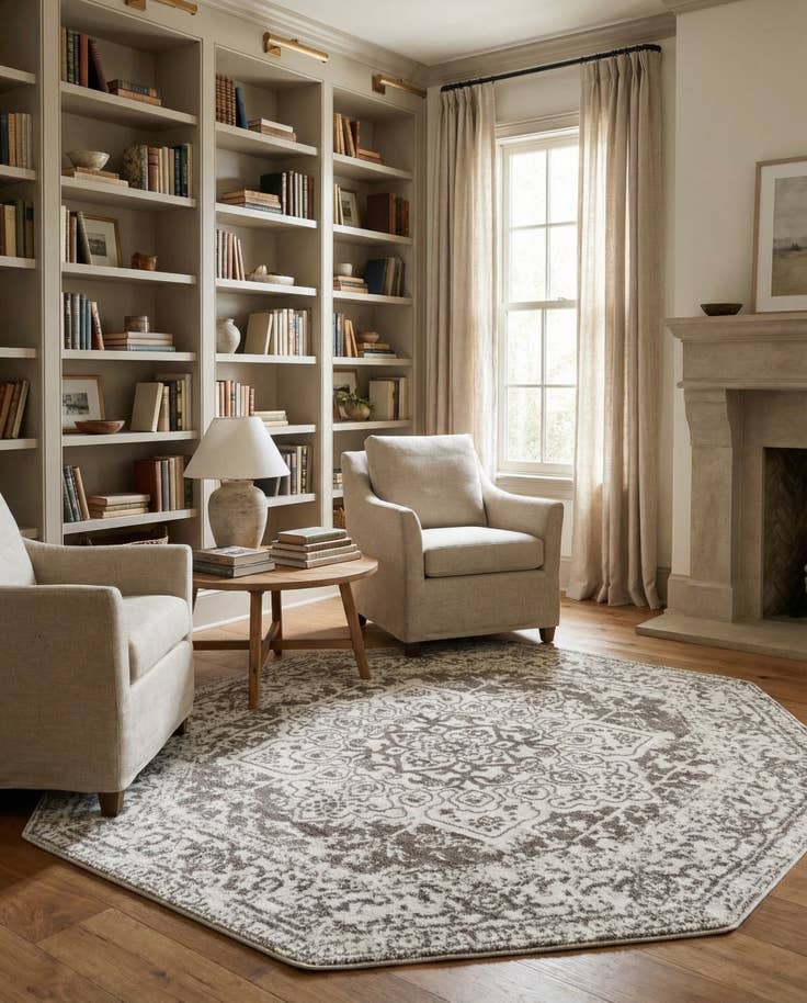 Detail image of 7' 10 x 7' 10 Arlington Octagon Rug