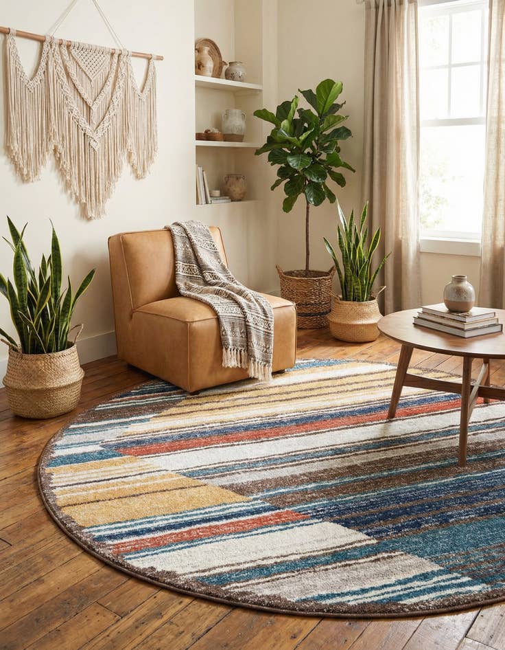 Detail image of 7' x 7' Aramis Round Rug