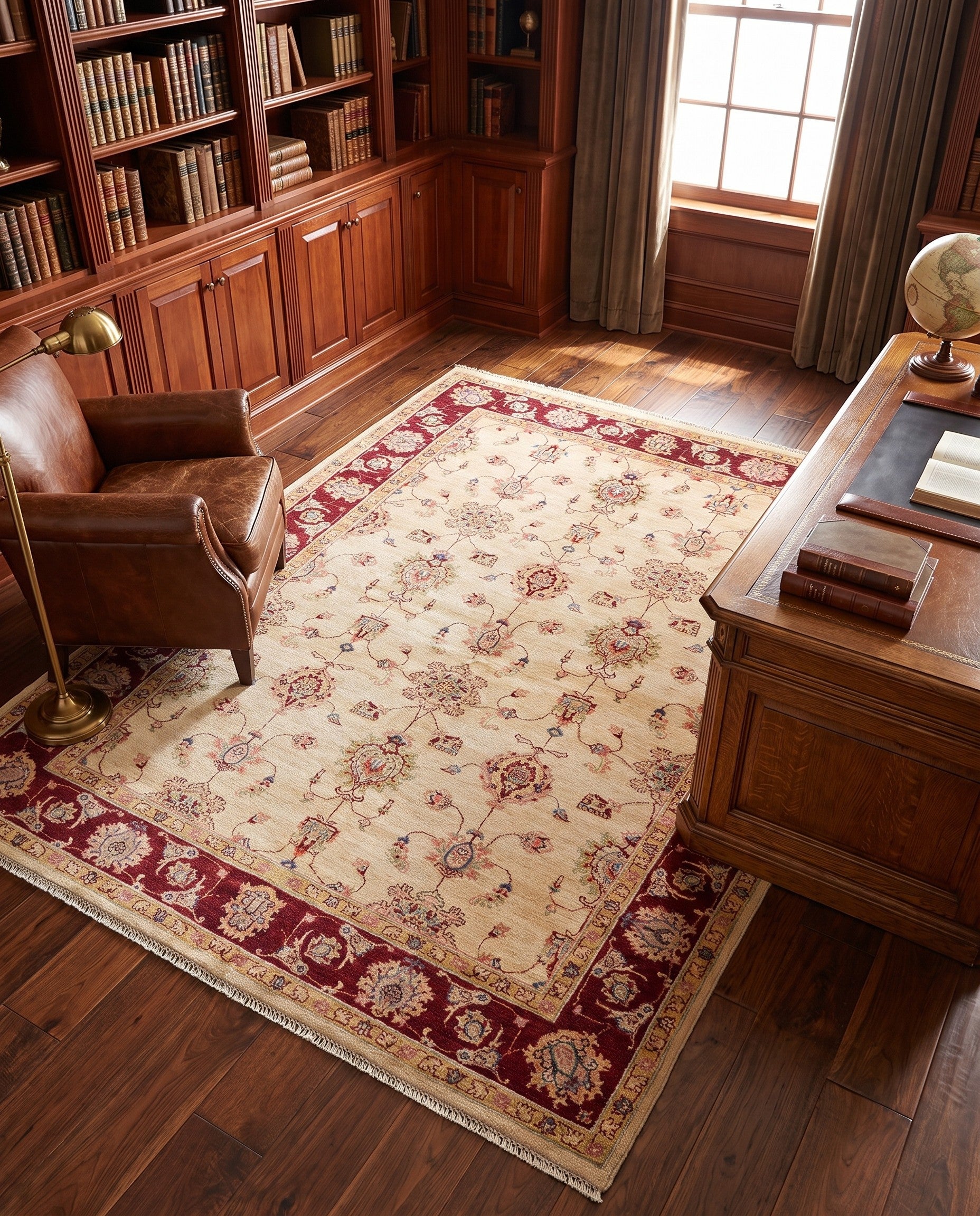 175cm x 240cm Hand Knotted Ziegler Rug